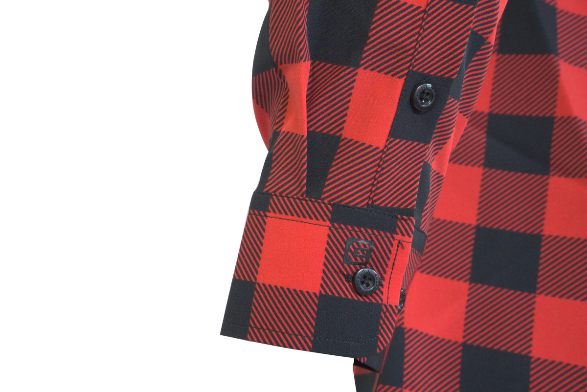 The Titan - Black/Red Plaid Long Sleeve