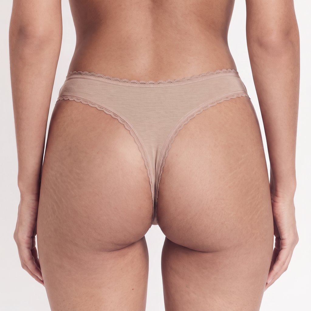 Organic Lace Thong