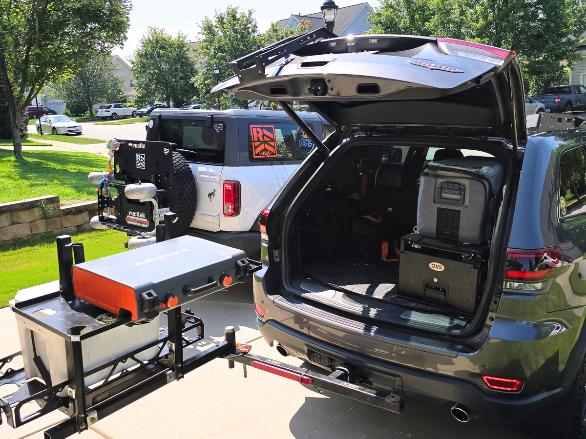 2" Hitch Swing-Away Cargo Carrier & Bike Rack | rucRak GUNNY