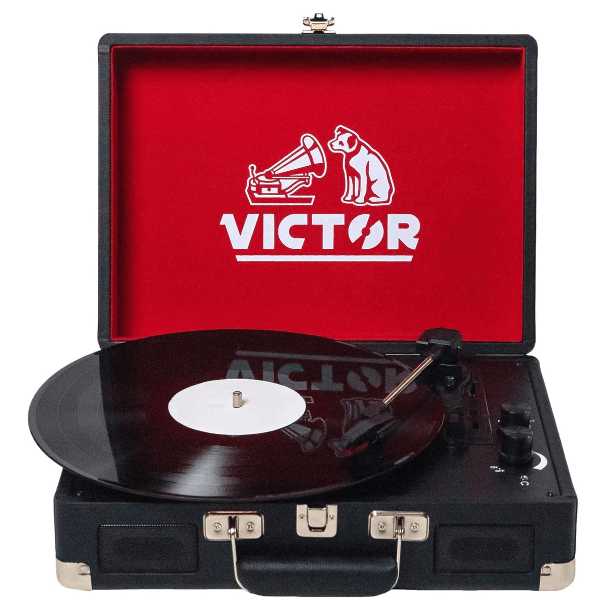 Victor Metro Dual Bluetooth Suitcase 3-Speed Turntable
