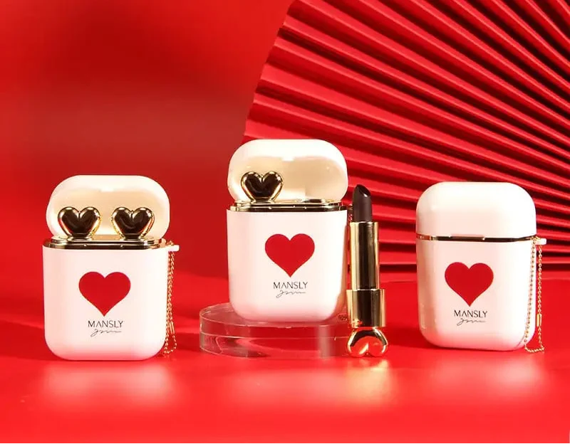Earphone Charging Bin with Lipstick - 2 Pack