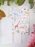 You've Got One Lucky Baby - Seeded Baby Congratulations Card