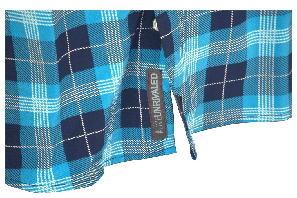 The Titan - Blue Plaid Long Sleeve