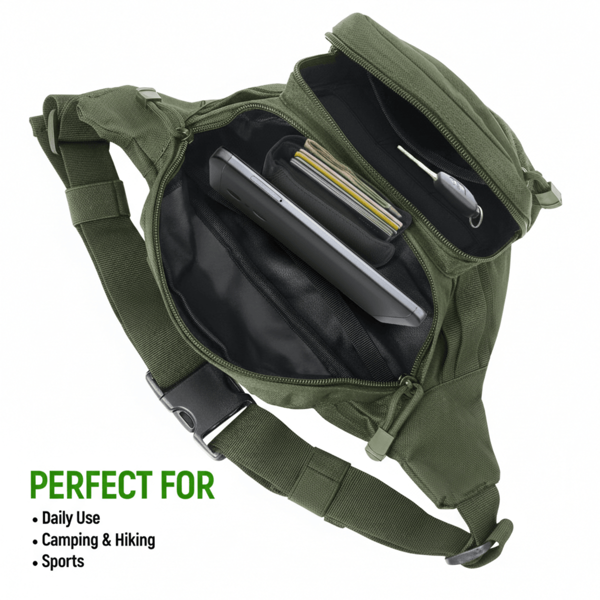 XGear Tactical Hunting Fanny Pack with USA Flag Patch