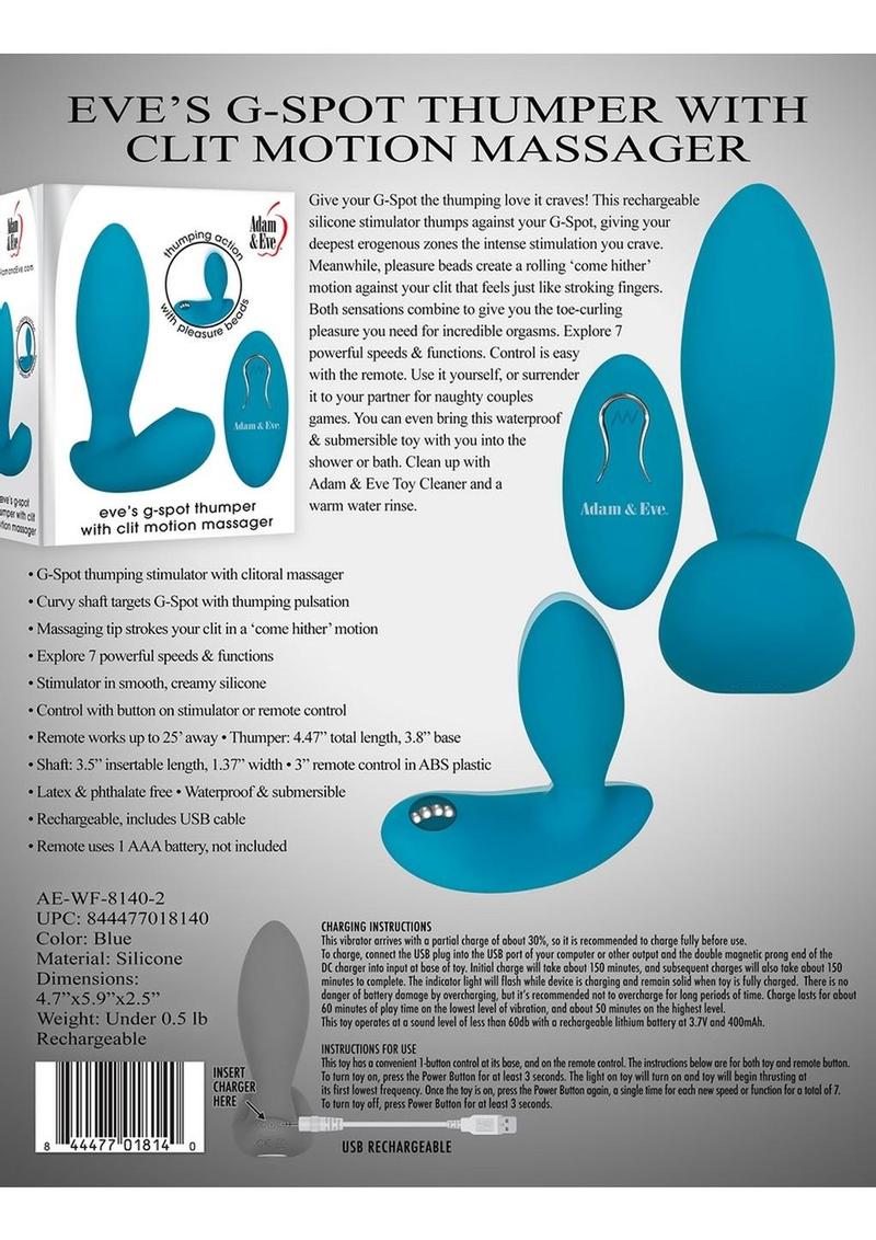 Eve's G-Spot Thumper with Clit Motion Massager