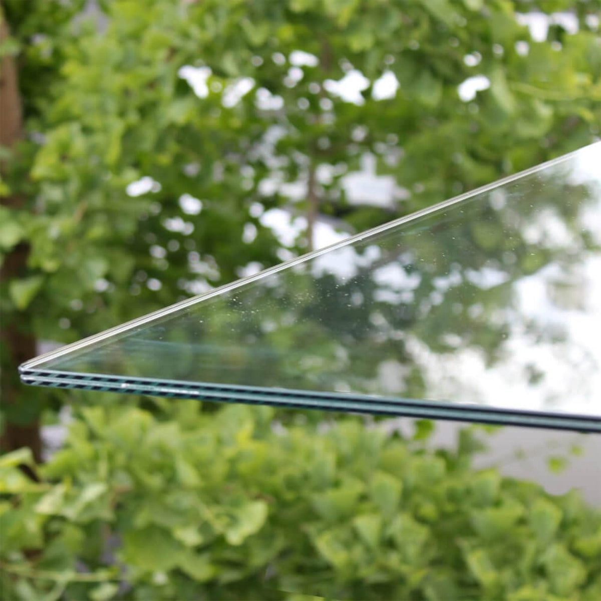 Advaning GA Series Clear Construction-Grade Tempered Glass Awning With Single Clamp (DA5535-DA6339) (SAK92613)