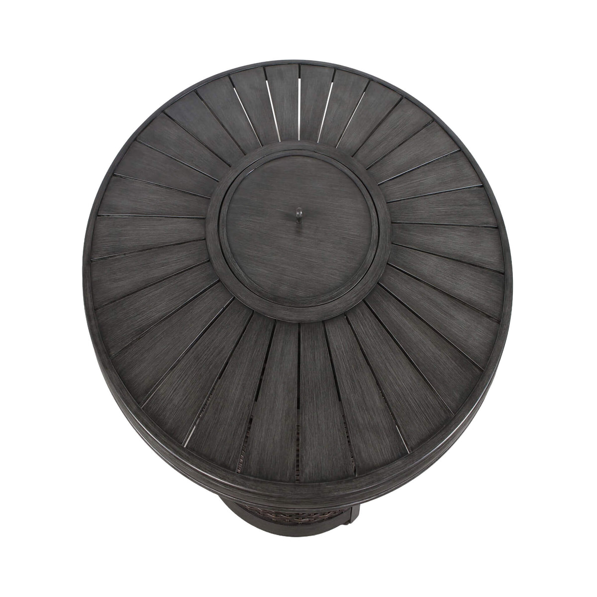 52-Inch Propane Fire Pit Wicker Table With Aluminum Top (SAK28510)