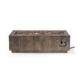 48-Inch Modern 50K BTU Outdoor Rectangular Propane Gas Fire Pit With Lava Rocks (SAK82521)