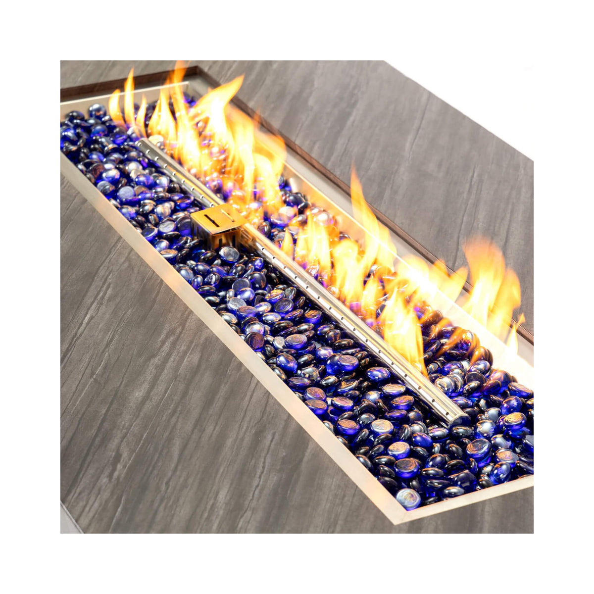 54-Inch Modern Outdoor Propane Fire Pit Table With Waterproof Cover (SAK42628)