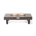 54-Inch Modern Outdoor Propane Fire Pit Table With Waterproof Cover (SAK42628)