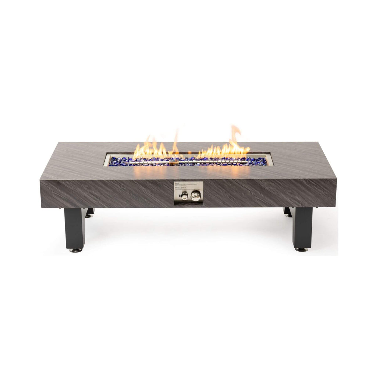 54-Inch Modern Outdoor Propane Fire Pit Table With Waterproof Cover (SAK42628)