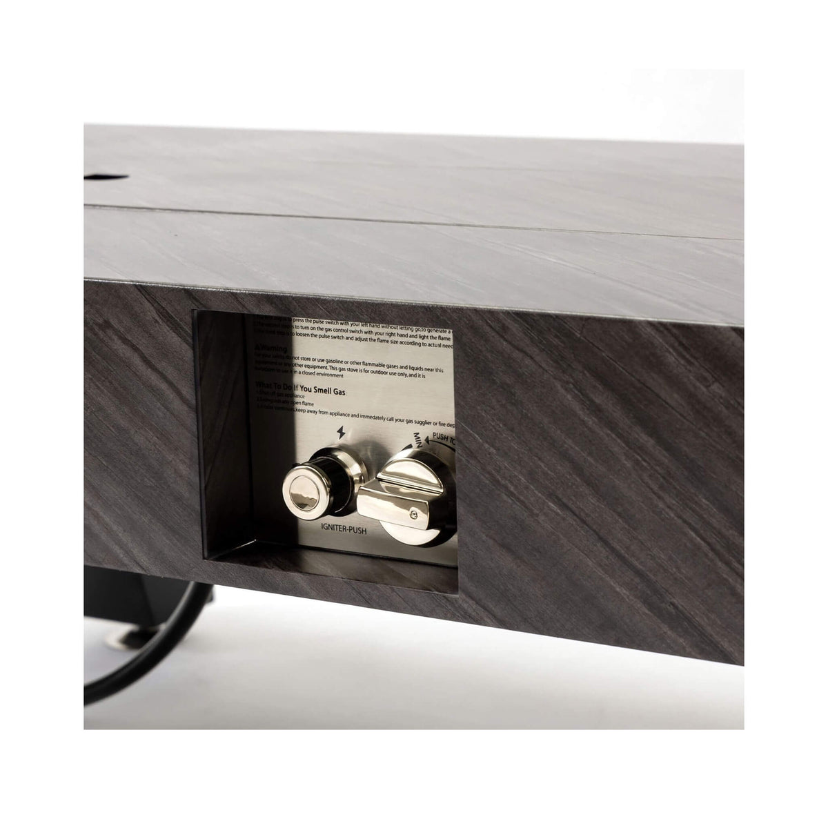 54-Inch Modern Outdoor Propane Fire Pit Table With Waterproof Cover (SAK42628)
