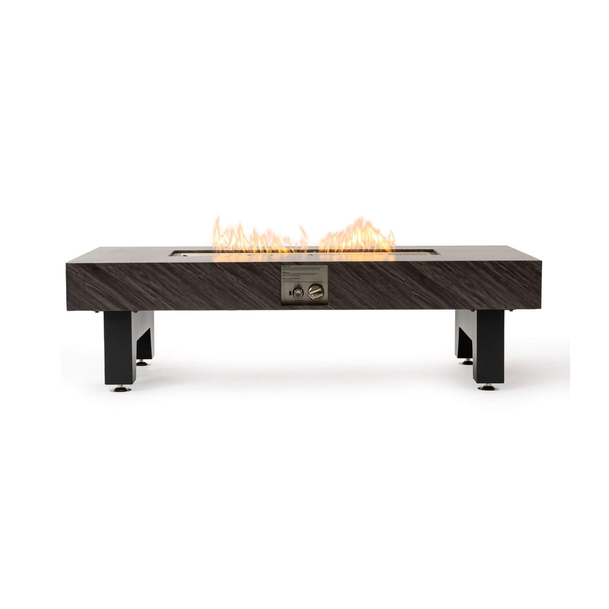 54-Inch Modern Outdoor Propane Fire Pit Table With Waterproof Cover (SAK42628)