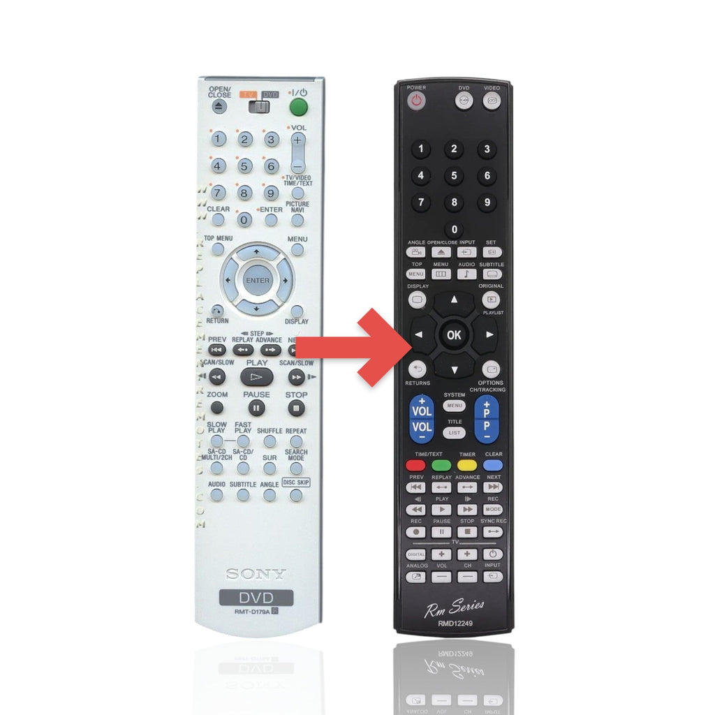 Anderic Substitute For Sony RMT-D179A DVD Remote Control 147932611 [RMC12249]