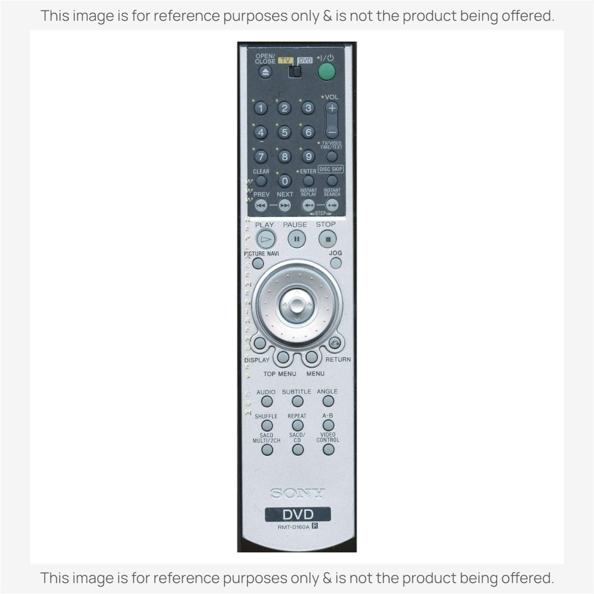 Anderic Substitute For Sony RMT-D160A DVD Remote Control 147805111 [RMC12249]