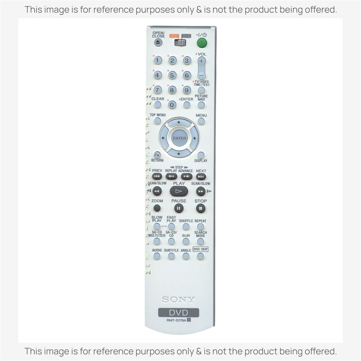 Anderic Substitute For Sony RMT-D179A DVD Remote Control 147932611 [RMC12249]