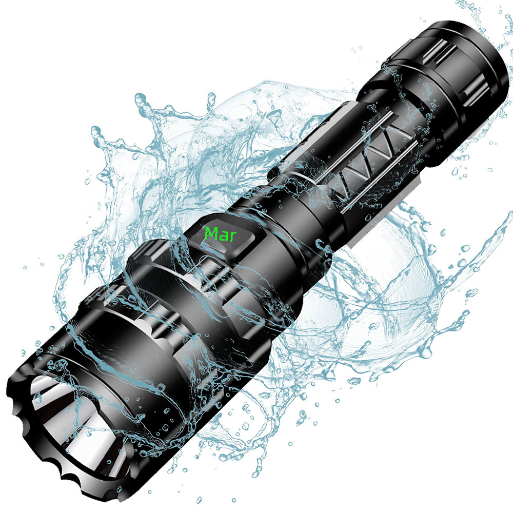 Mini USB Rechargeable 10W LED Tactical Flashlight