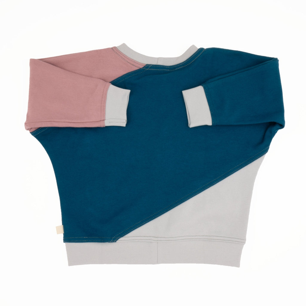 Baby Diagonal Colorblock Sweatshirt