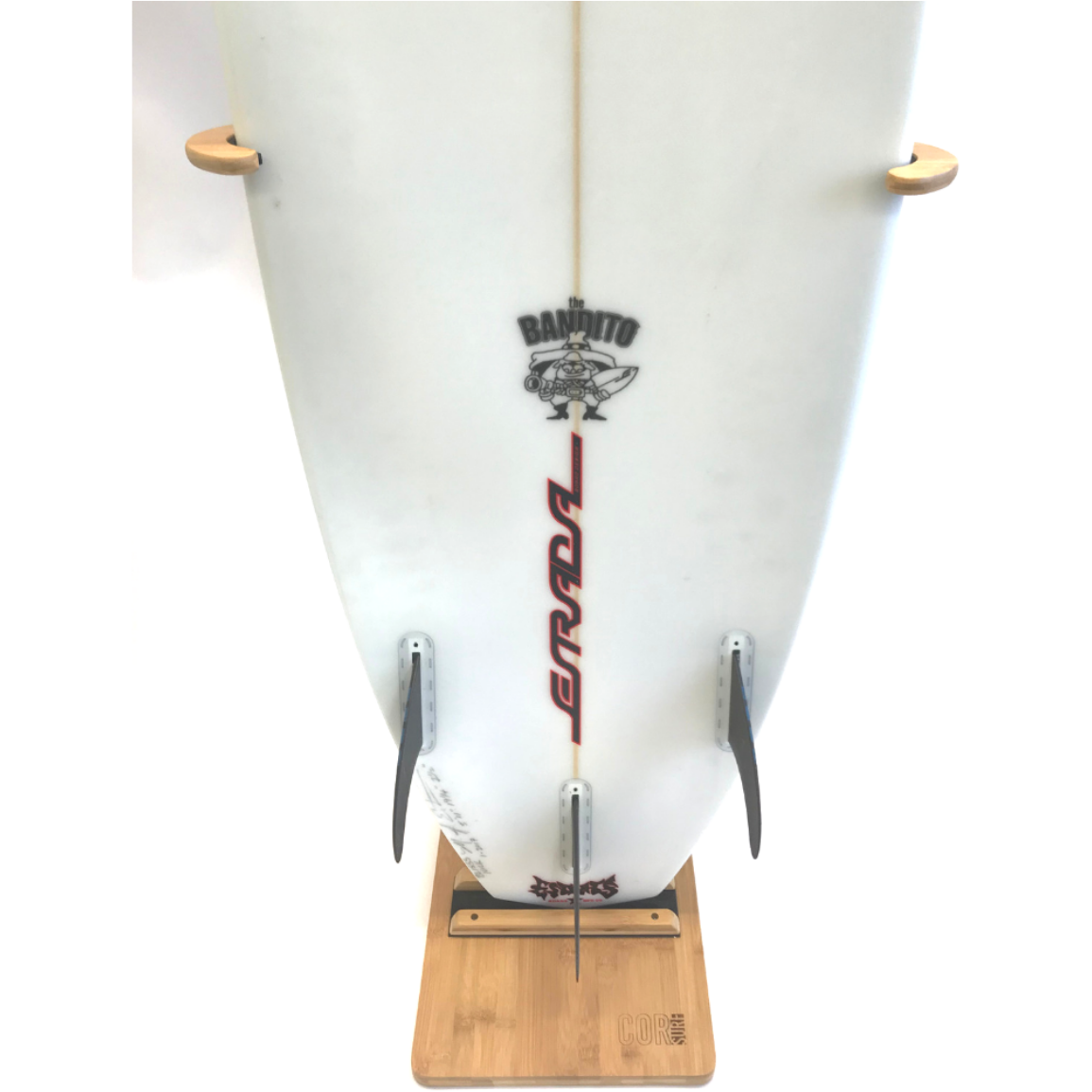 Bamboo Surfboard Display Stand | Longboards or Shortboards