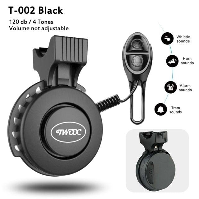 Bike Bell Charging Speaker USB Recharged Mini Electric Bike Horn 4 Modes Cycling Electric Bicycle Accessories For Scooter Electric Bike Horn Cycling Bicycle Scooter Horn Battery Waterproof Bicycle Accessories For Kid