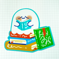 Boo-k Club Sticker