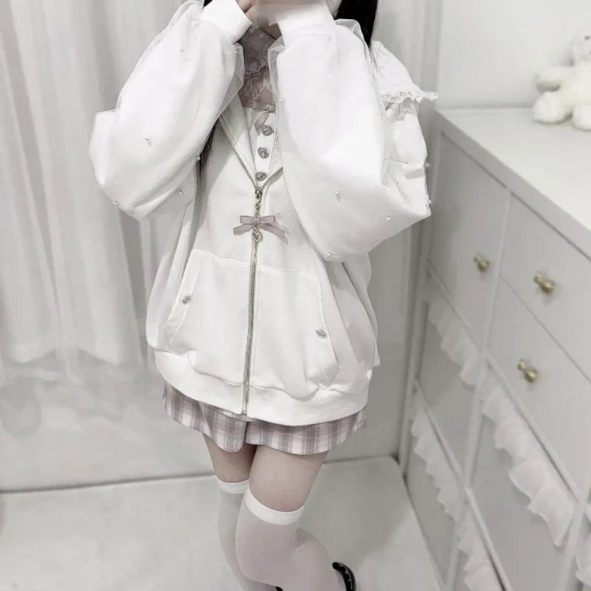 Kawaii Harajuku Bunny Ear Hoodie