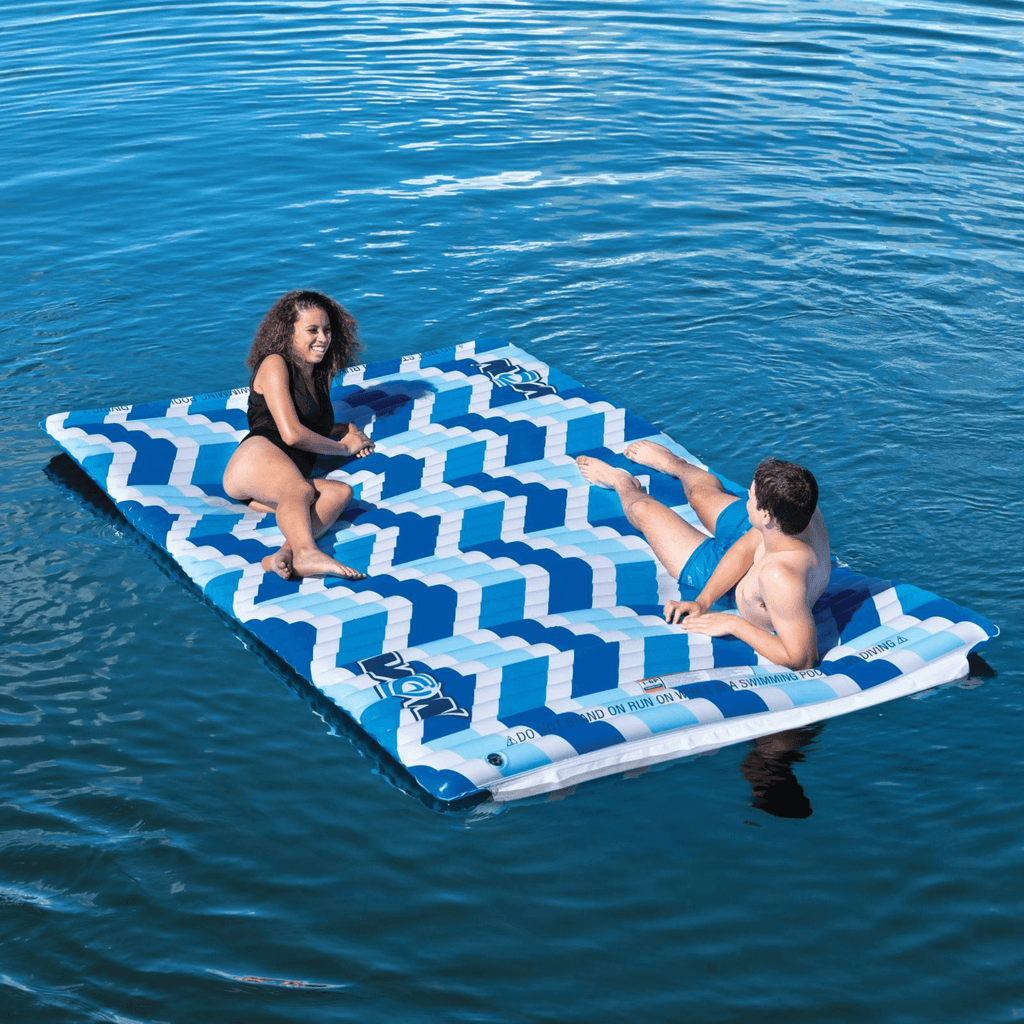 WOW Watersports Blue Chevron Water Walkway, Connects by Zipper
