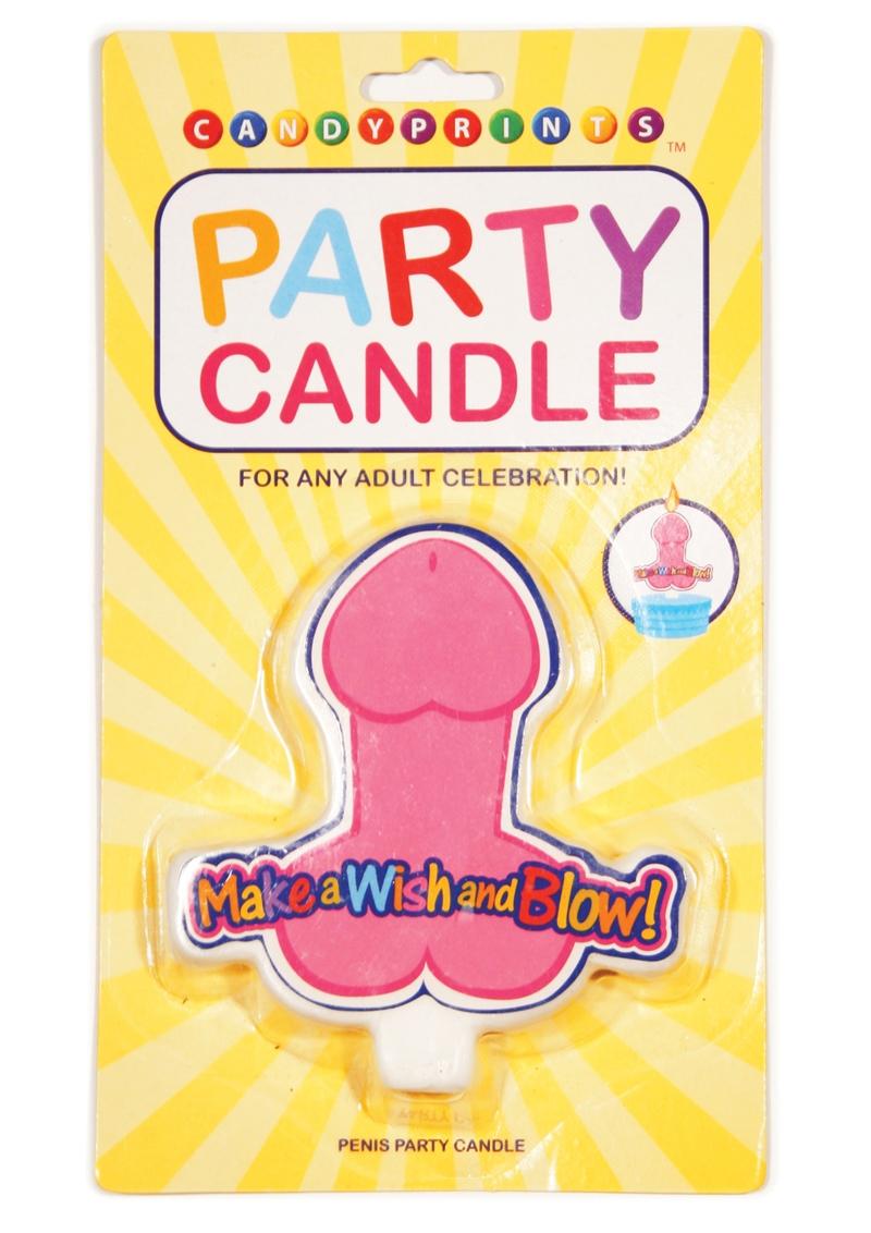 CandyPrints Penis Party Candle Fun Celebration Candle
