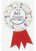 X-Rated Birthday Ribbon Medallion Fun And Cheeky Birthday Ribbon