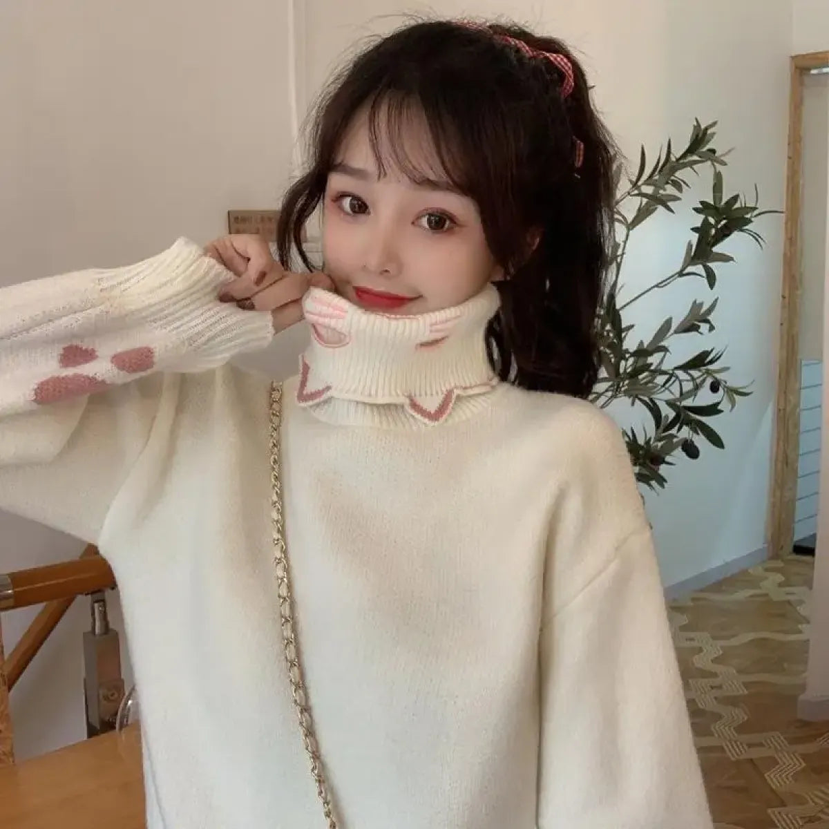 Kawaii Cat Paw Knit Sweater