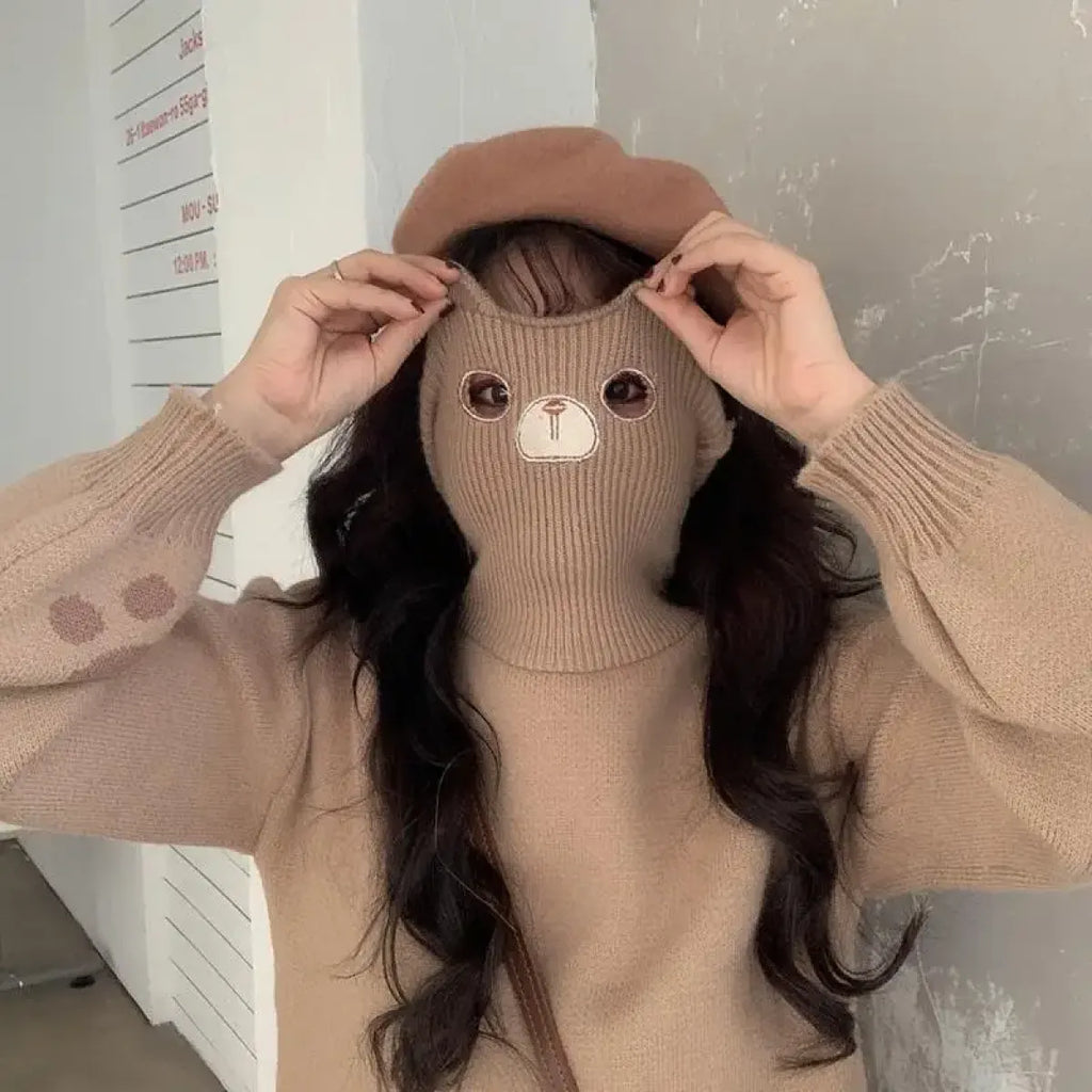 Kawaii Cat Paw Knit Sweater