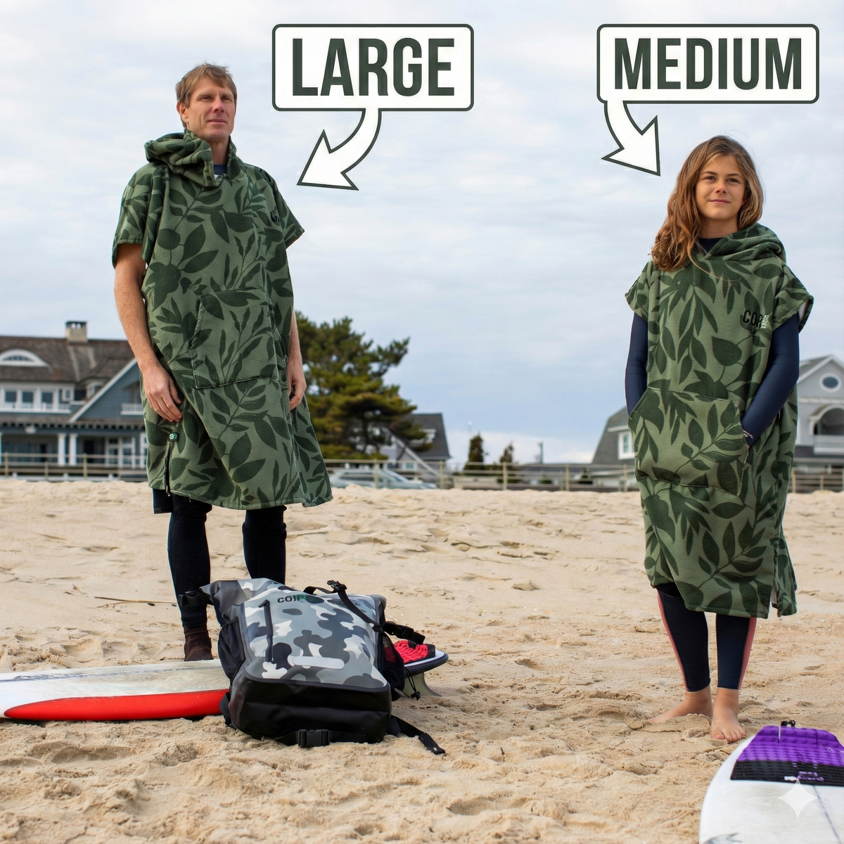 Changing Towel Poncho (Kona) Large Size