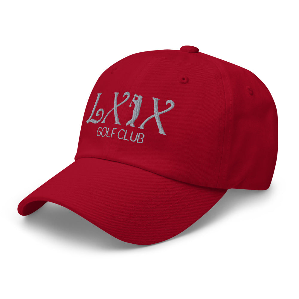 Curve Logo Dad Hat — Low-Profile Cotton Golf Cap (Gray Logo)
