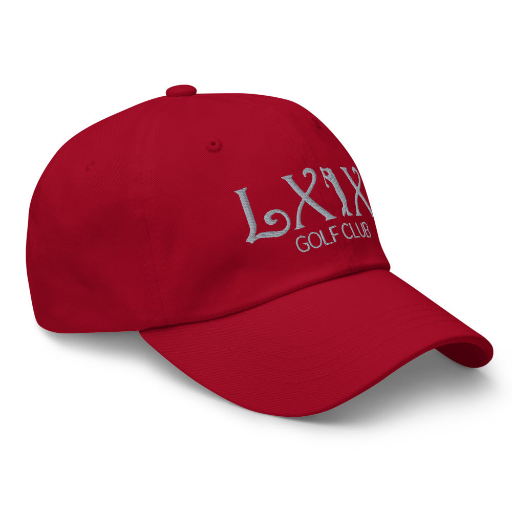 Curve Logo Dad Hat — Low-Profile Cotton Golf Cap (Gray Logo)