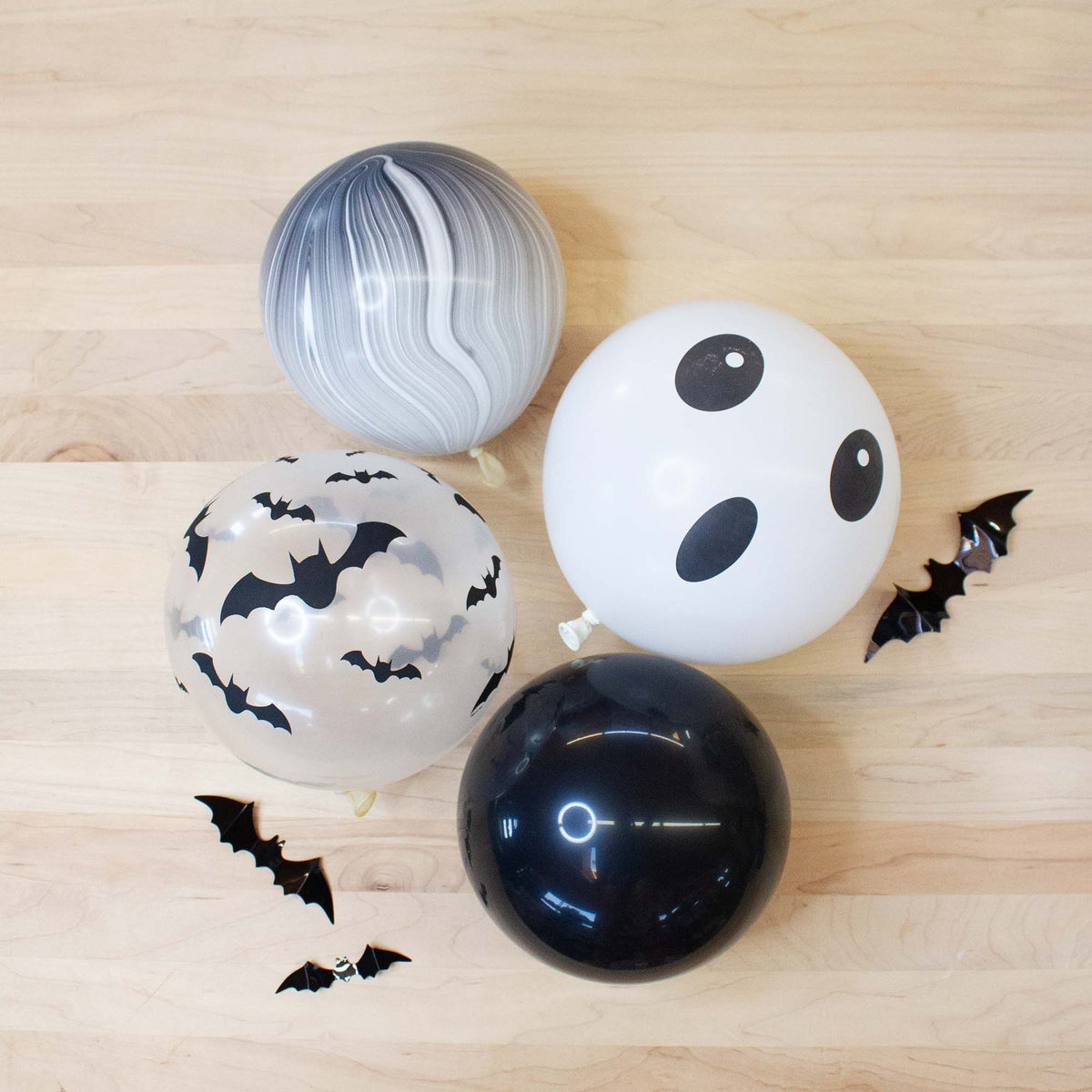 Clear Bat Balloon Pack
