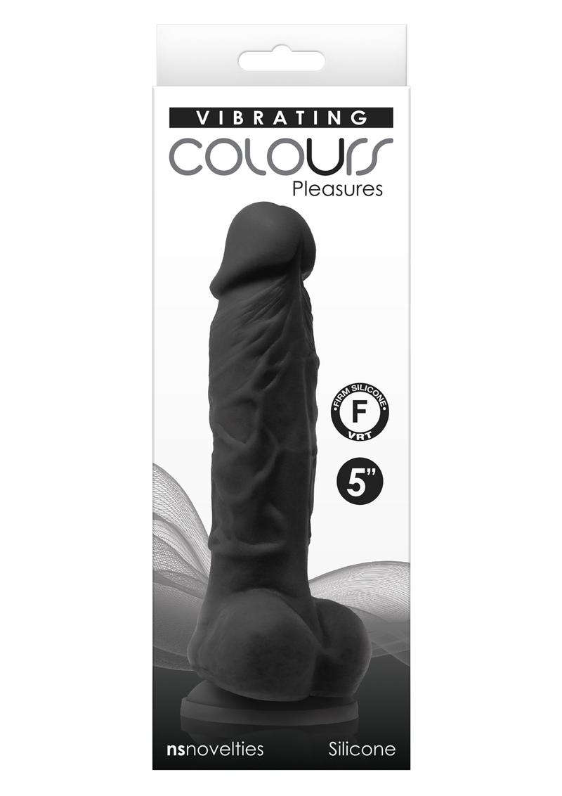 Colours Pleasures Vibrating Dildo with Balls