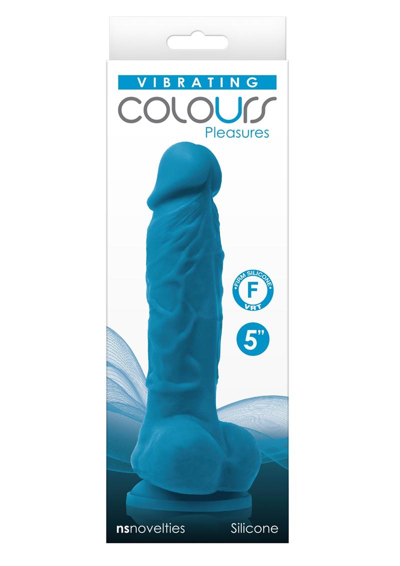 Colours Pleasures Vibrating Dildo with Balls