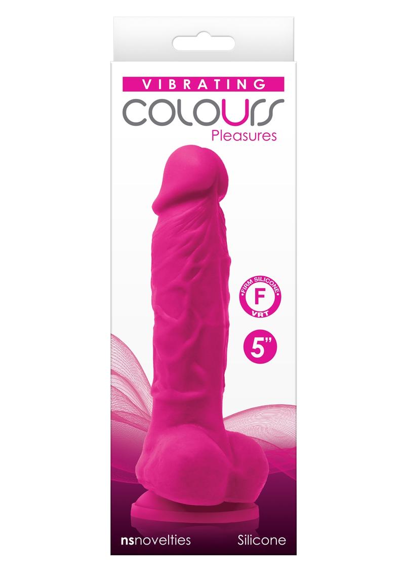 Colours Pleasures Vibrating Dildo with Balls