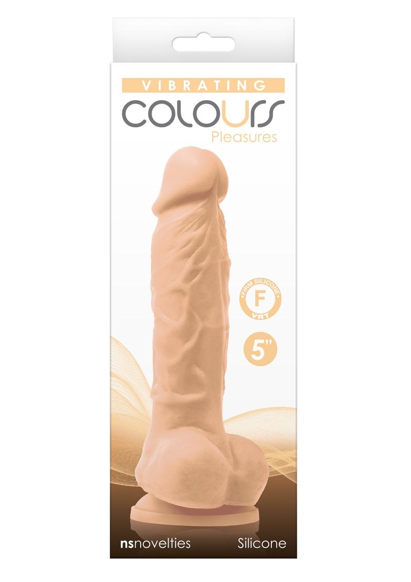 Colours Pleasures Vibrating Dildo with Balls