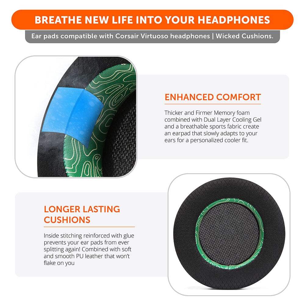 Corsair Virtuoso Earpads - WC FreeZe Cooling Gel