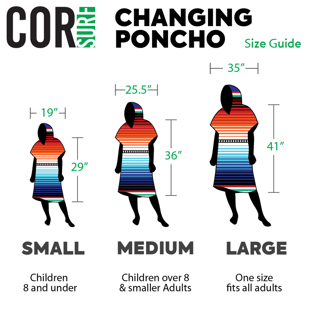 Changing Towel Poncho (Kona) Large Size