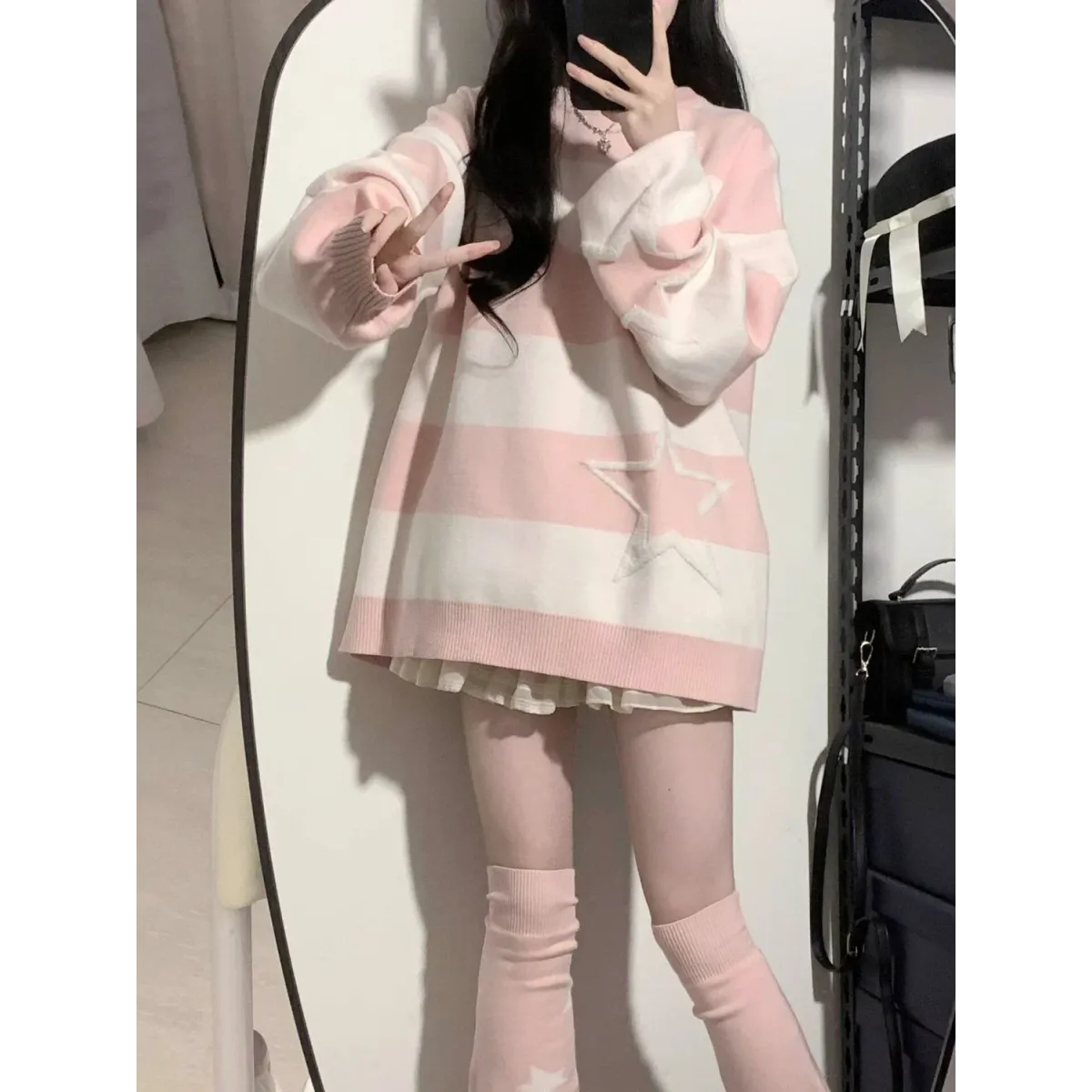 Cosmic Grunge Starry Sweater