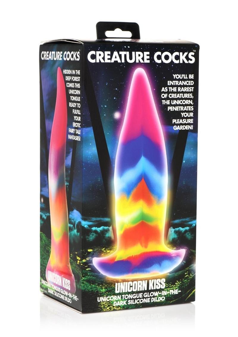 Creature Cocks Unicorn Tongue Glow In The Dark Dildo