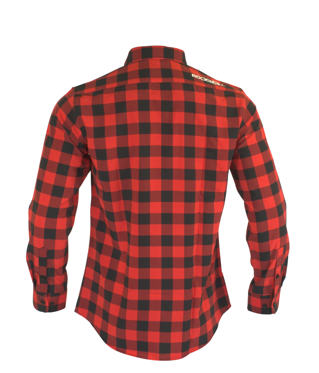 The Titan - Black/Red Plaid Long Sleeve