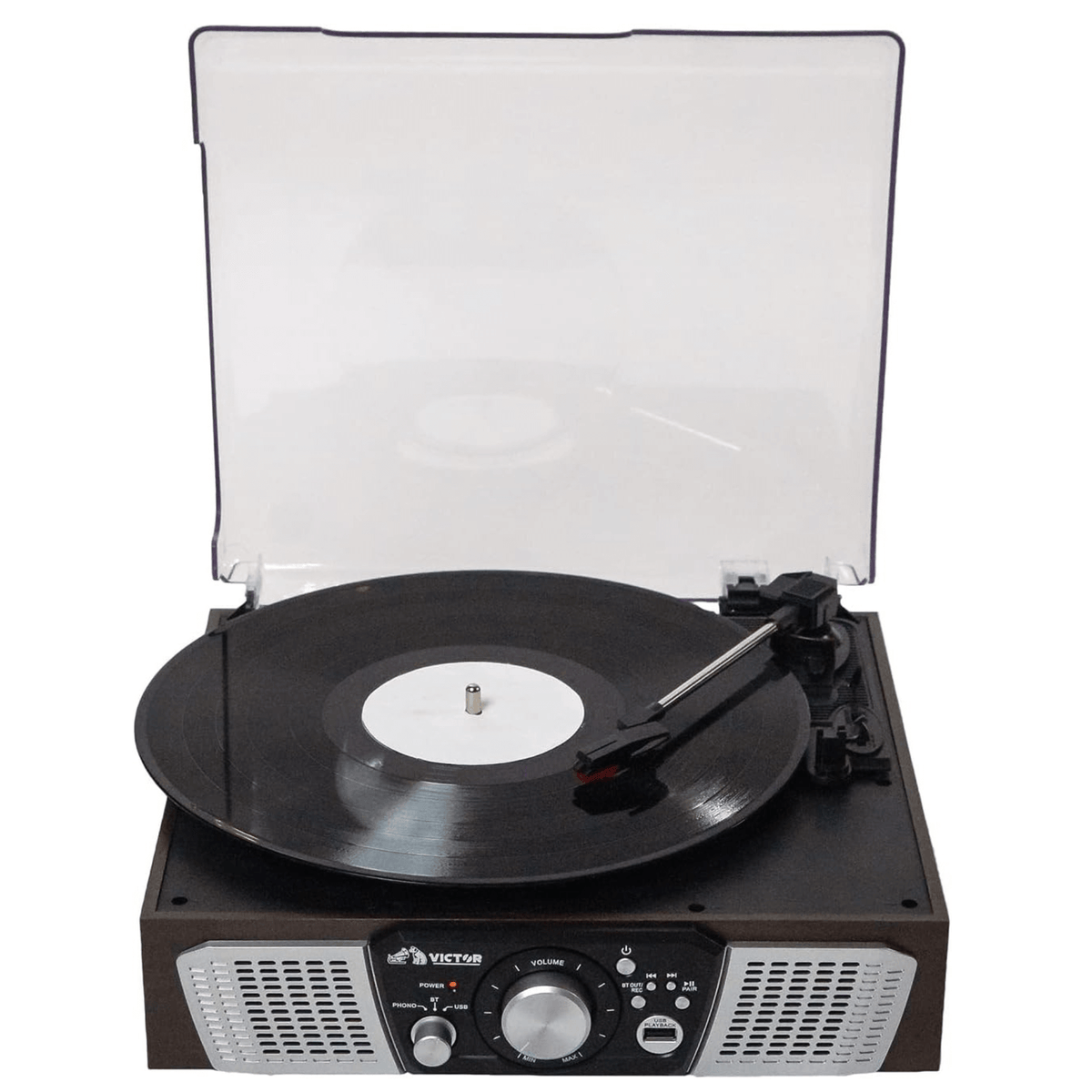 Victor Lakeshore 5-in-1 Hybrid BT Turntable System Espresso - Refurbished
