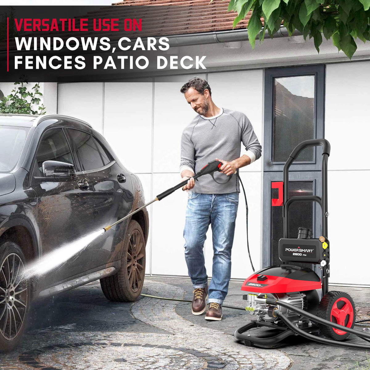 2600PSI 1.2GPM Electric Pressure Washer DB1002