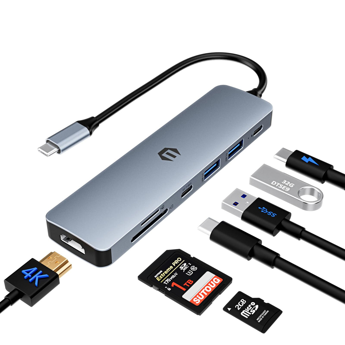 7-in-1 USB-C Laptop Hub product detail 1