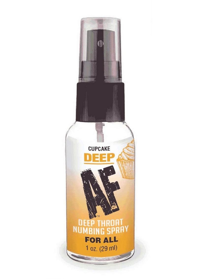 Deep AF Deep Throat Numbing Spray 1oz Cupcake Flavor