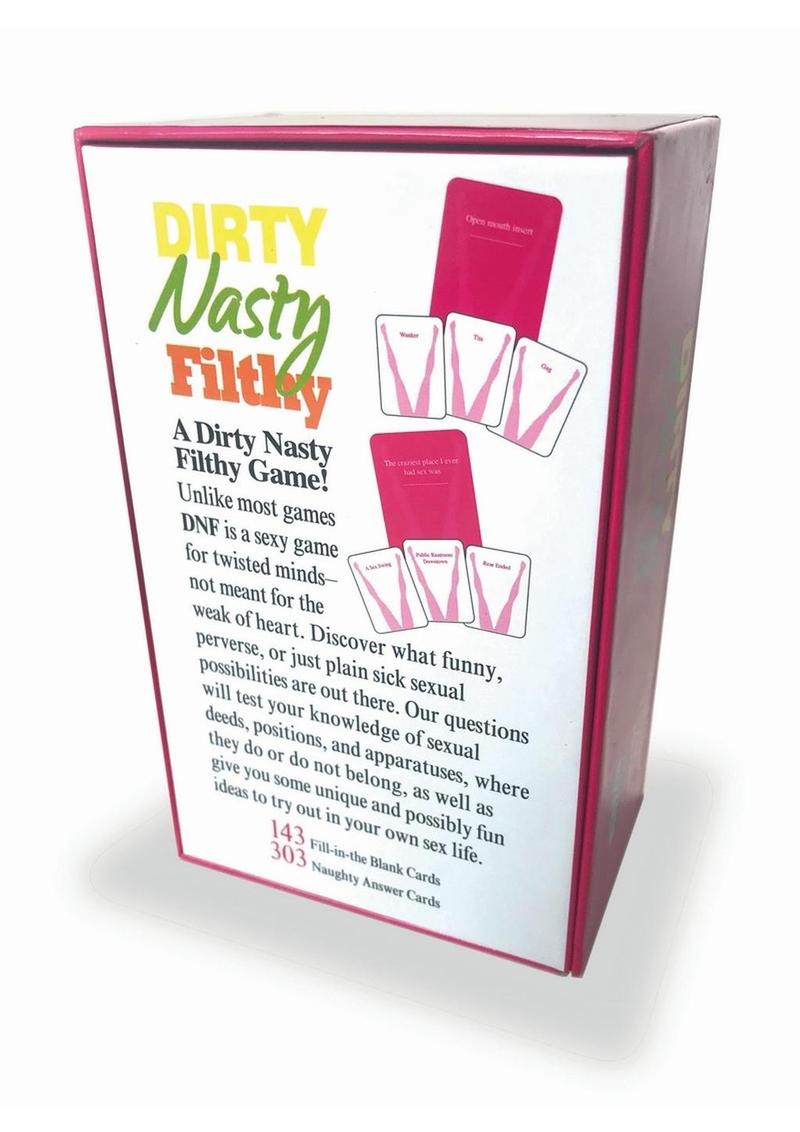 Dirty Nasty Filthy Card Game A Sexy Game for Twisted Minds