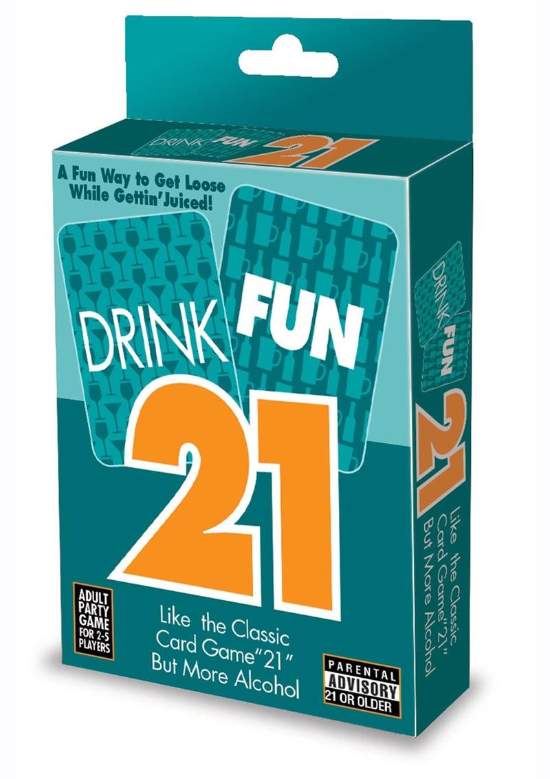 Drink Fun 21 Card Game For Classic 21 with Boozy Twists